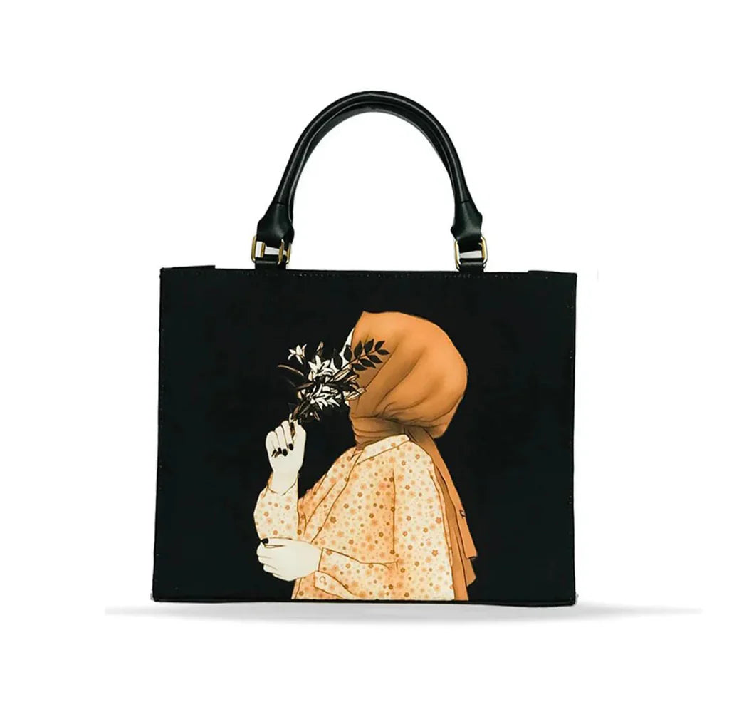 Hijab With Tote Bag BLACK