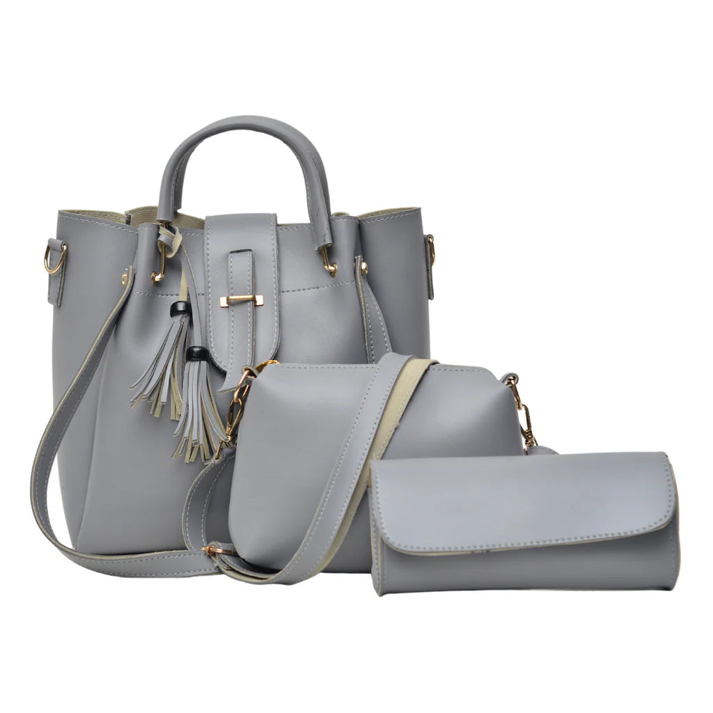 3 Pcs Large Capacity Casual Set (Grey)