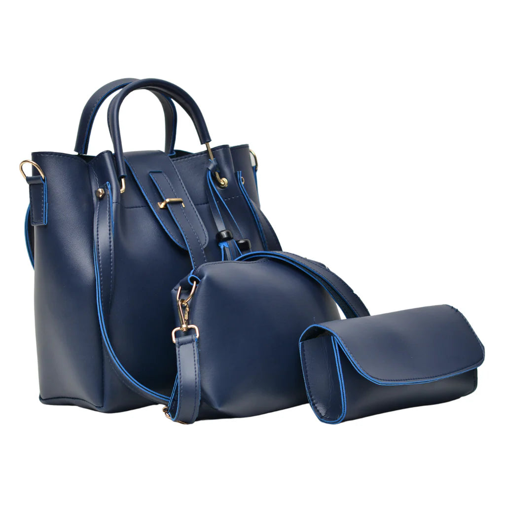 3 Pcs Large Capacity Casual Set (Navy Blue)