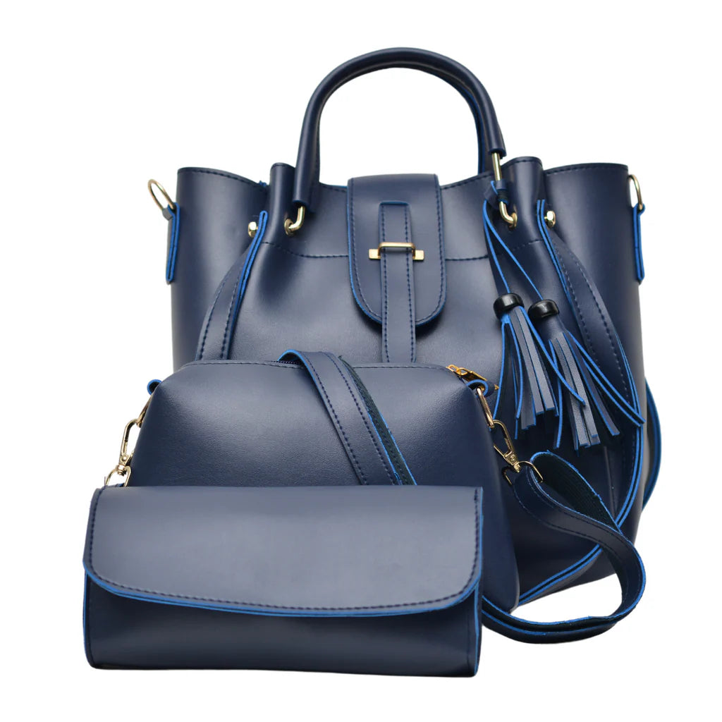 3 Pcs Large Capacity Casual Set (Navy Blue)