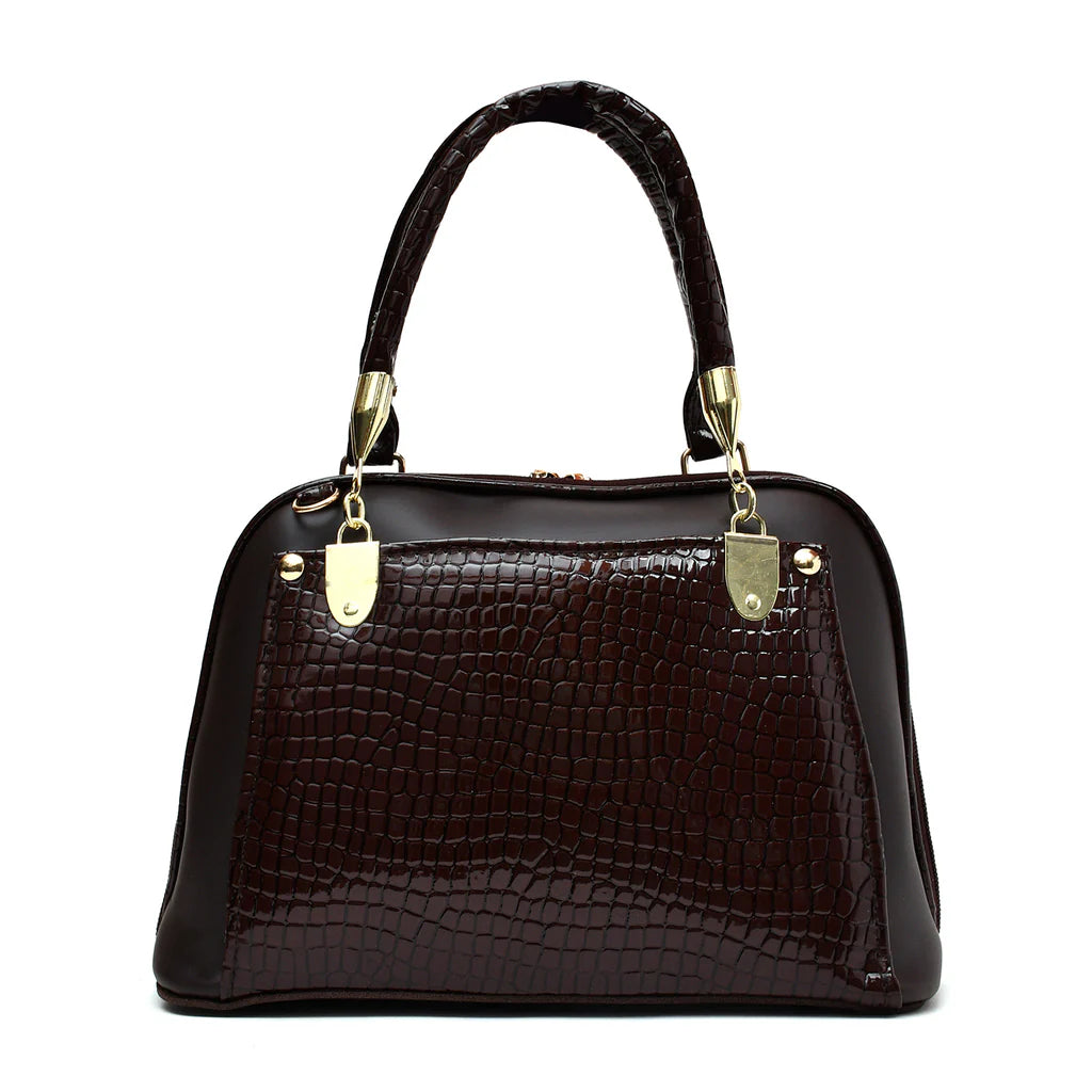 D Shaped Ladies Bag (Dark Brown)