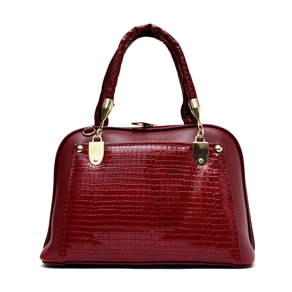 D Shaped Ladies Bag (Maroon)