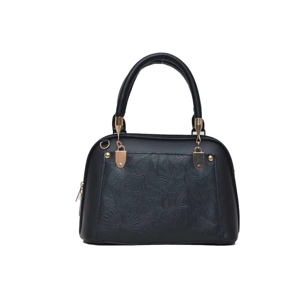Floral D Bag (Black)