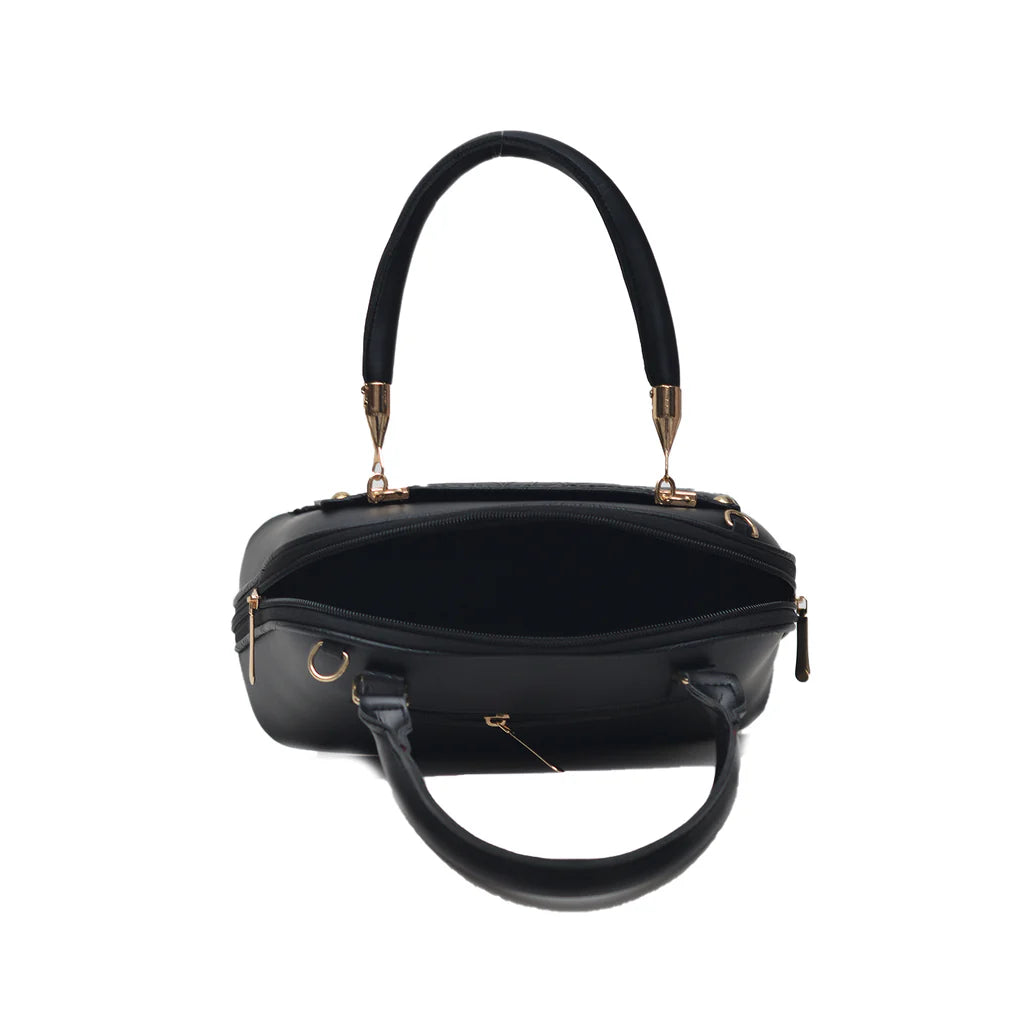 Floral D Bag (Black)